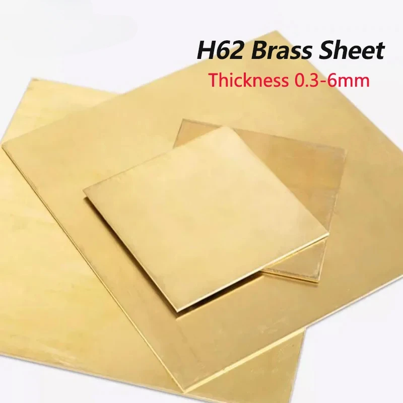 1pc 0.3mm 0.5mm 0.6mm 0.8mm 1mm 1.2mm 1.5mm 2mm 3mm 4mm 5mm 6mm Brass Strip Copper Sheet Foil Metal Thin Plate Latten thickness